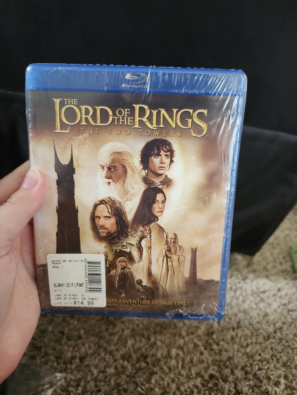 The Lord of the Rings: The Two Towers Blu-ray — Gold & Blue Cover